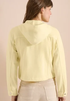 Jeansjacke mit Kapuze und Knöpfen