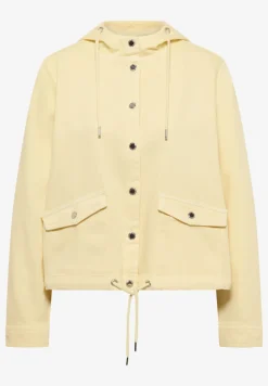 Jeansjacke mit Kapuze und Knöpfen