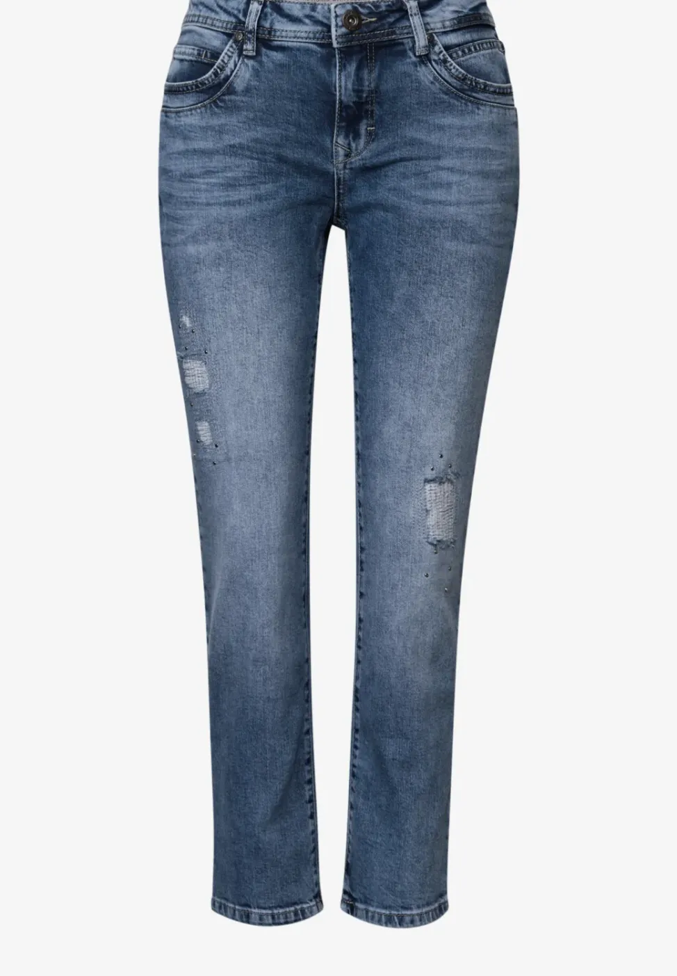Jeans mit Destroyed-Details
