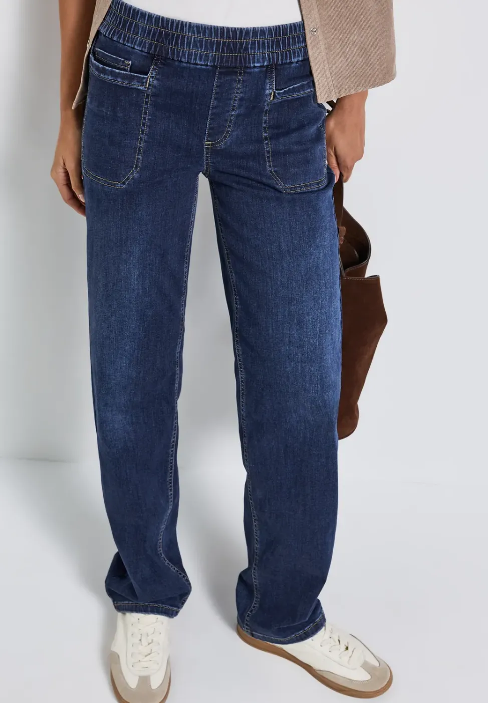 Jeans mit Elastikbund