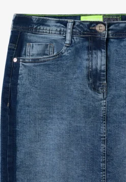 Jeansrock mit Gallonstreifen