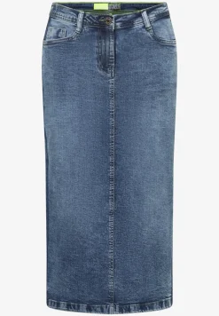 Jeansrock mit Gallonstreifen
