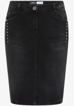 Jeansrock mit Nieten