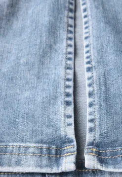 Jeansrock mit Schlitz
