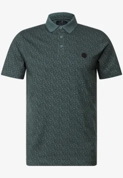 Jersey Poloshirt mit Print