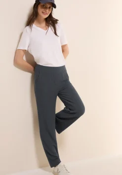 Jersey-Hose mit Rippstruktur