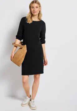 Jersey-Kleid in Unifarbe