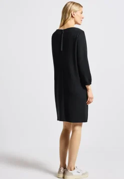 Jersey-Kleid in Unifarbe