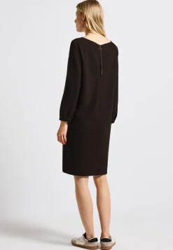 Jersey-Kleid in Unifarbe