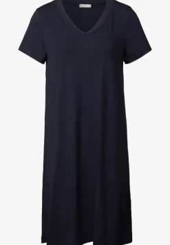 Jersey-Kleid in Unifarbe