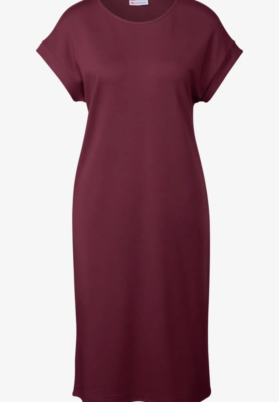 Jersey-Kleid in Unifarbe