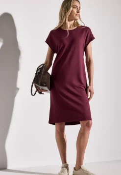 Jersey-Kleid in Unifarbe
