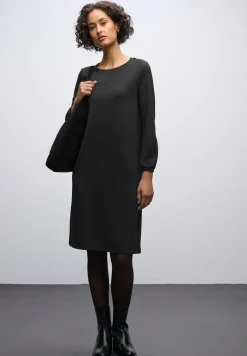 Jersey-Kleid in Unifarbe