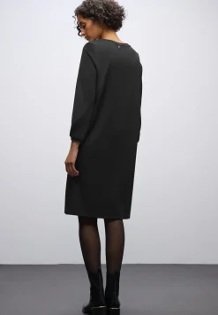 Jersey-Kleid in Unifarbe