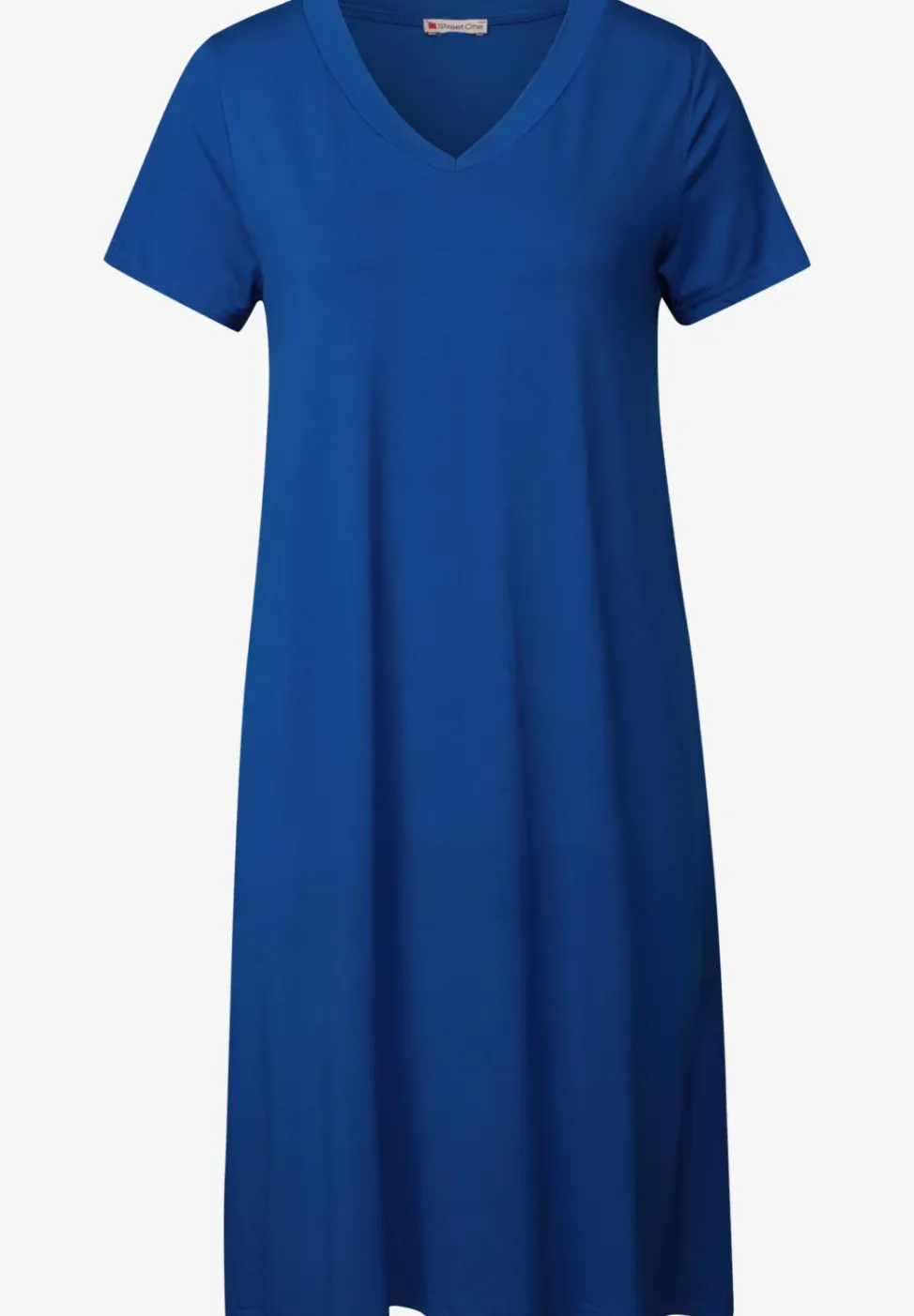 Jersey-Kleid in Unifarbe
