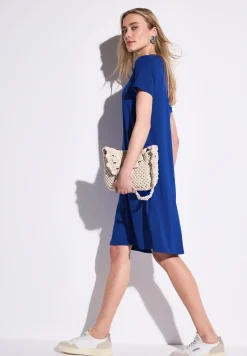 Jersey-Kleid in Unifarbe