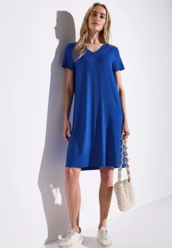 Jersey-Kleid in Unifarbe