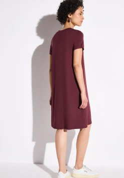 Jersey-Kleid in Unifarbe