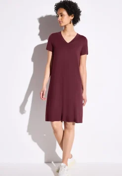 Jersey-Kleid in Unifarbe