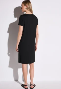 Jersey-Kleid in Unifarbe