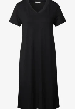 Jersey-Kleid in Unifarbe