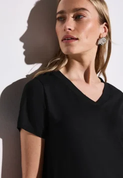 Jersey-Kleid in Unifarbe
