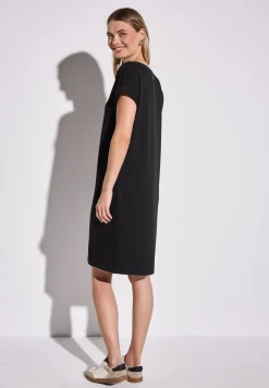 Jersey-Kleid in Unifarbe