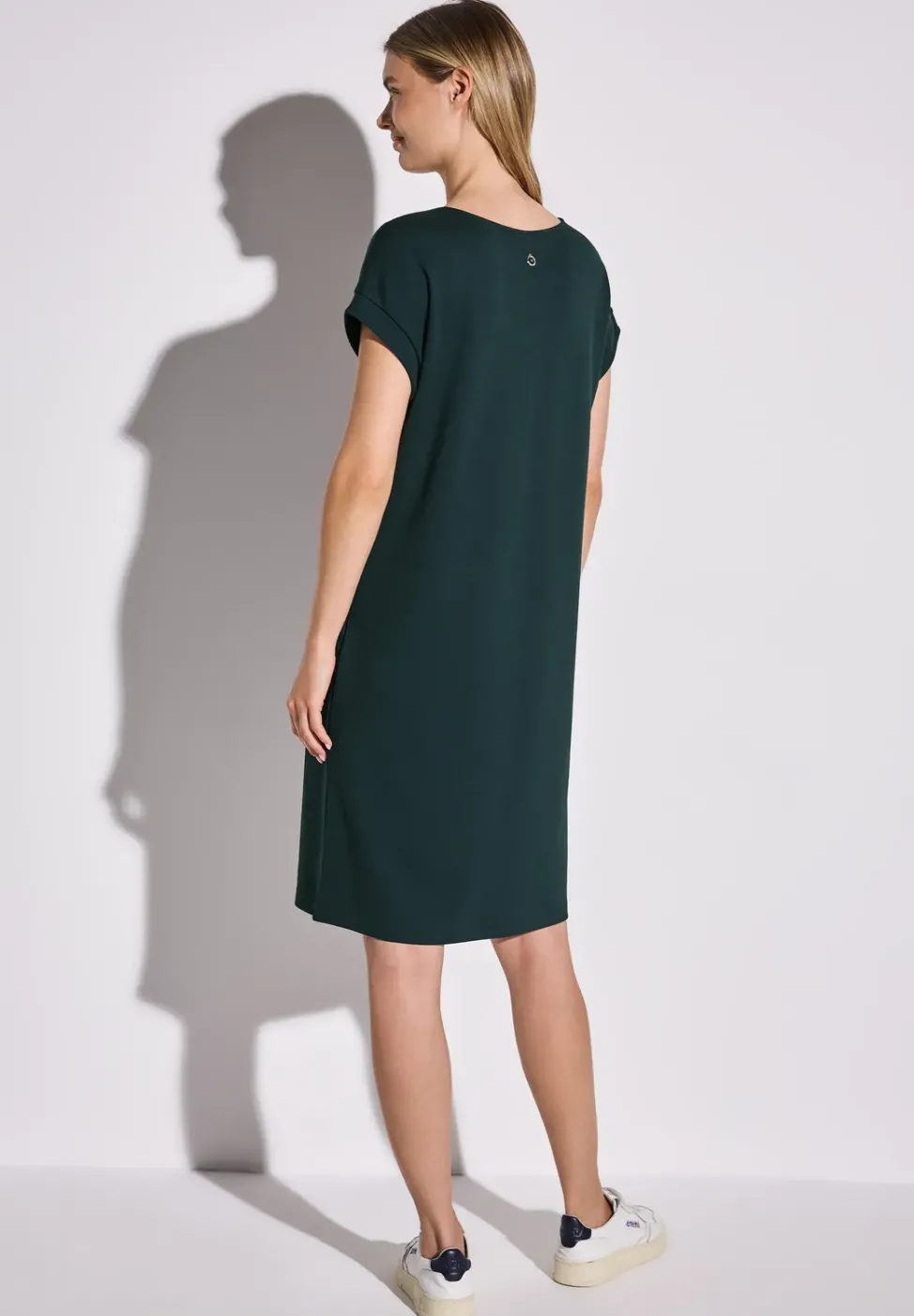Jersey-Kleid in Unifarbe