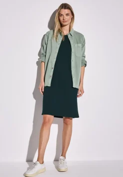 Jersey-Kleid in Unifarbe