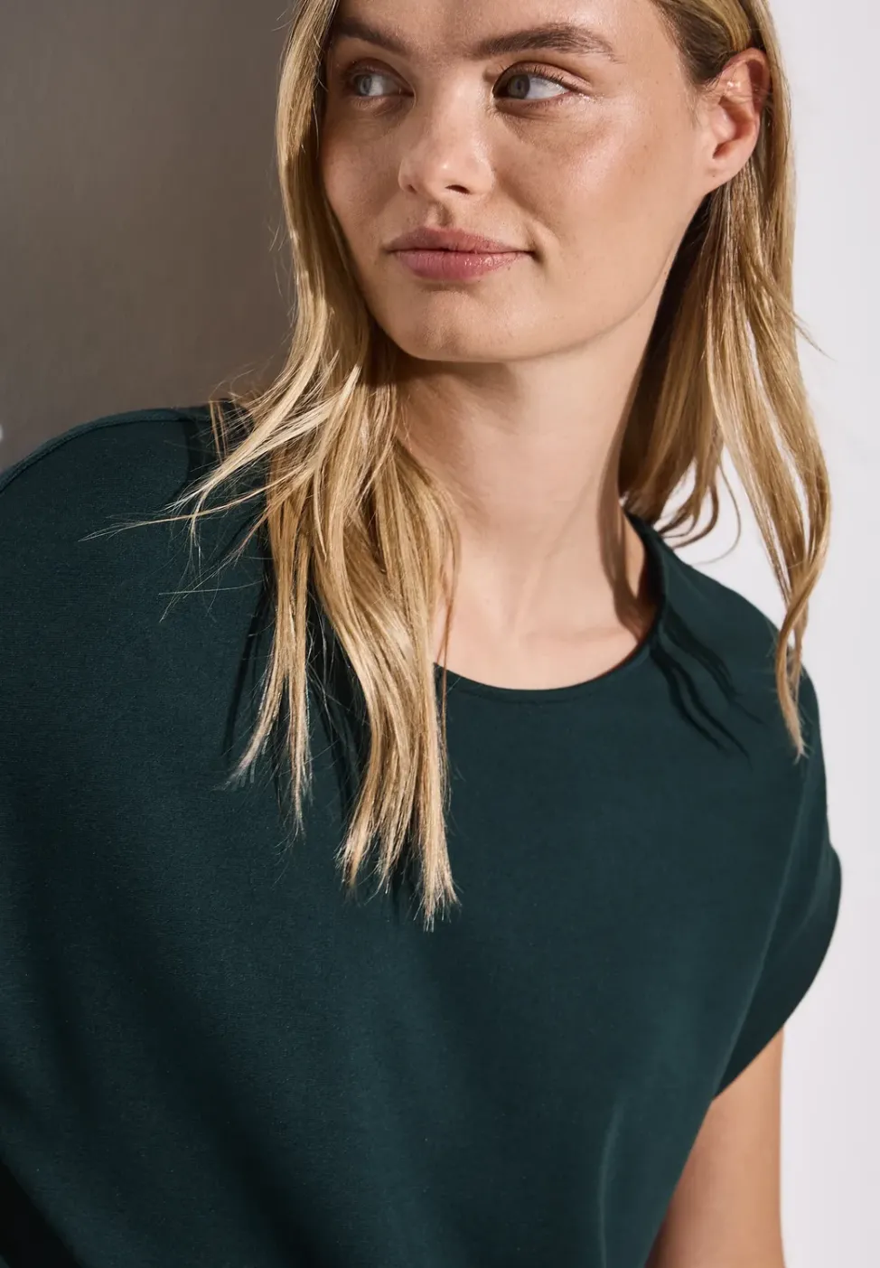 Jersey-Kleid in Unifarbe