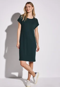 Jersey-Kleid in Unifarbe