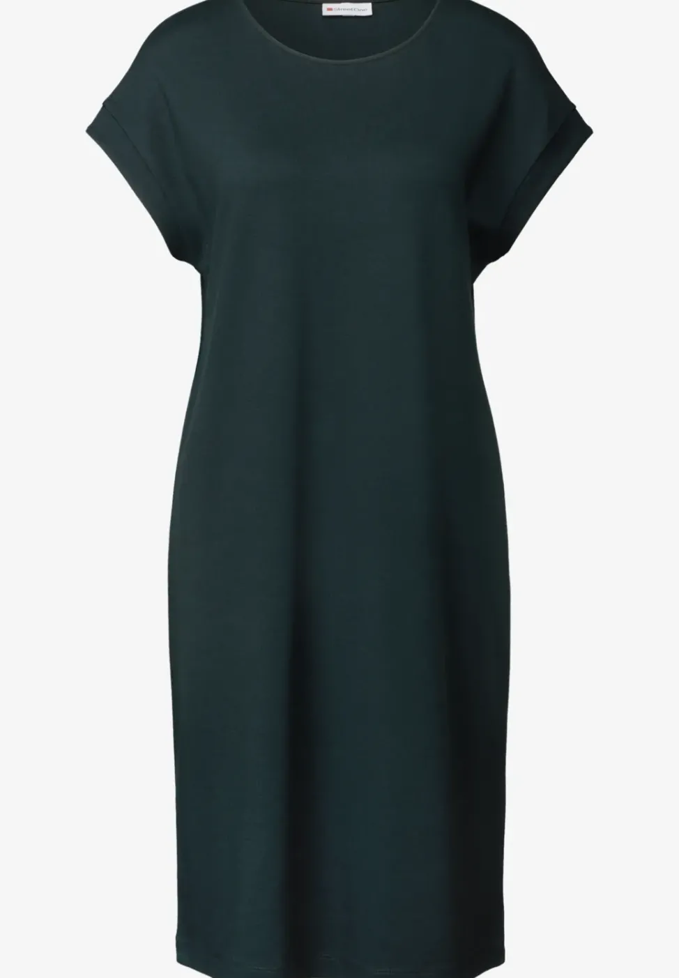 Jersey-Kleid in Unifarbe