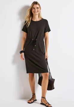 Jersey-Kleid mit Tunnelzug