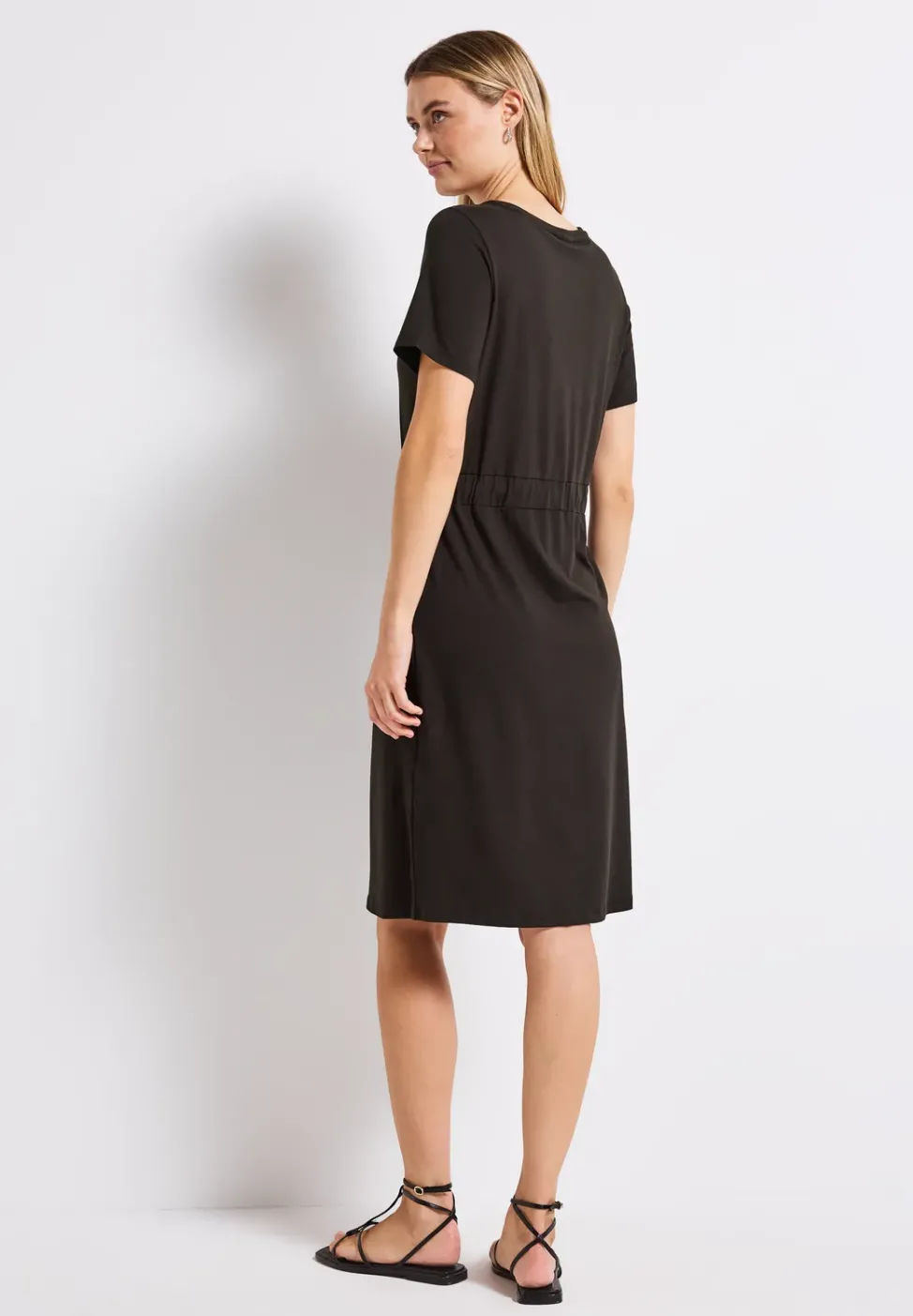 Jersey-Kleid mit Tunnelzug