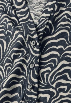 Jersey-Shirt im Blusen-Look