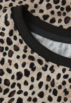 Jersey-Shirt im Leo-Look
