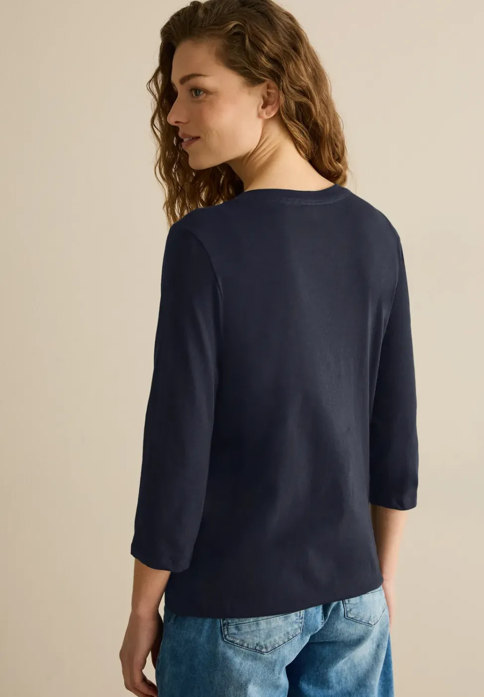 Jersey Shirt im Tunika-Look