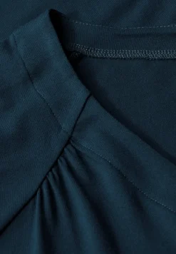 Jersey-Shirt mit Elastiksaum