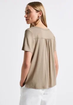 Jersey-Shirt mit Nieten