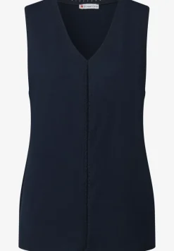Jersey-Top mit Häkeldetails