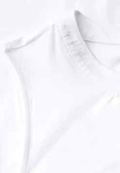 Jersey-Top mit Raffung