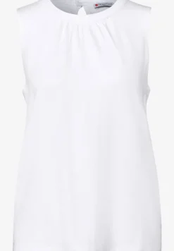 Jersey-Top mit Raffung