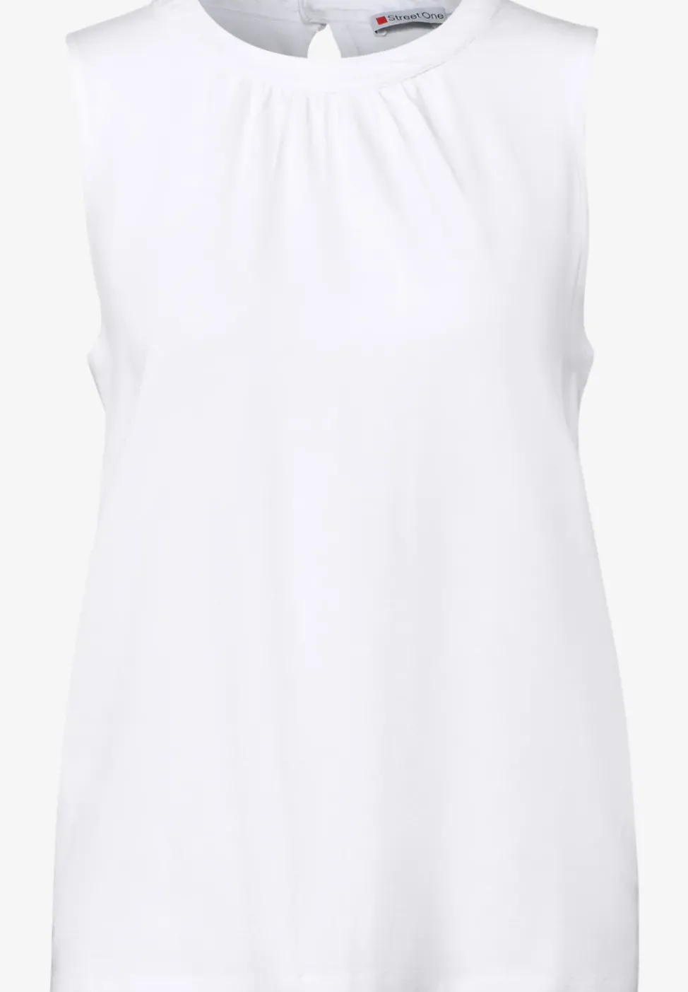 Jersey-Top mit Raffung