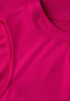 Jersey-Top mit Raffung