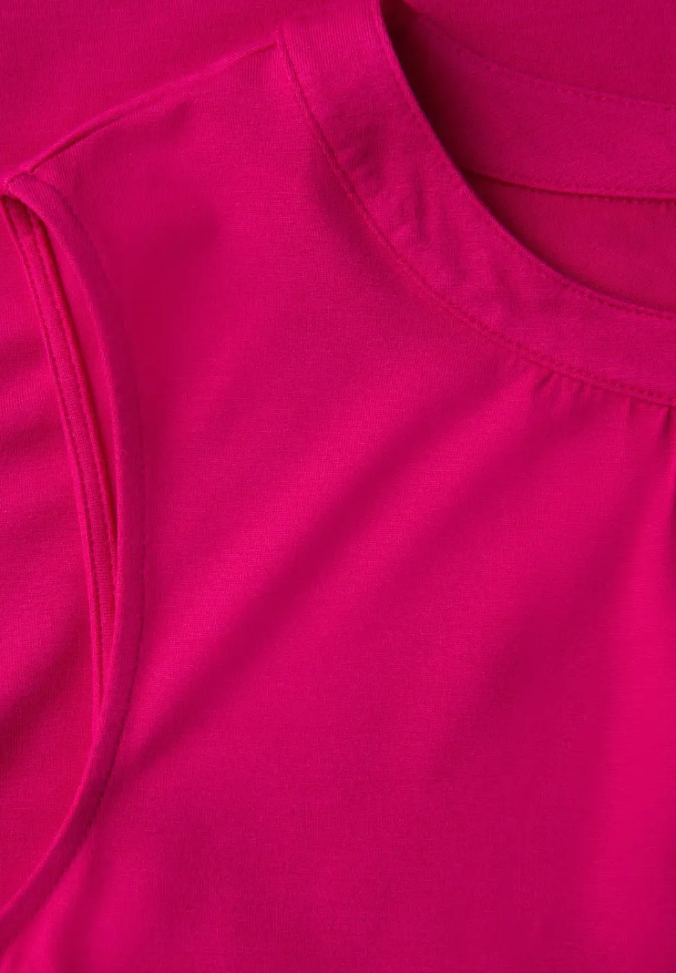 Jersey-Top mit Raffung