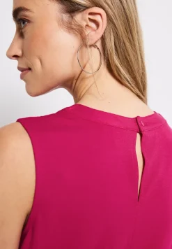 Jersey-Top mit Raffung