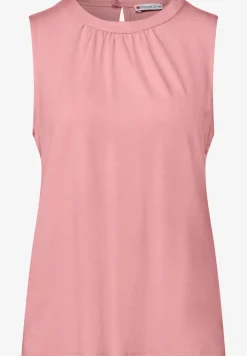 Jersey-Top mit Raffung