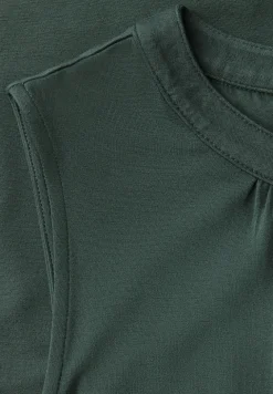 Jersey-Top mit Raffung