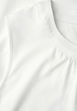 Jersey-Top mit Raffung