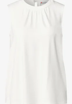 Jersey-Top mit Raffung